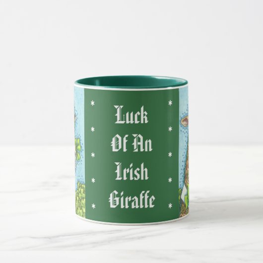 MUG CHALEUREUX GIRAFFE IRLANDAIS, ST. PATRICK'S DAY MU (Centre)