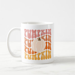 Mug Chaleureux Texte Citrouille rétrograde Automne