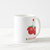 Mug Chaleureux voeux de Noël mignon Flocon de neige Mi (Devant droit)