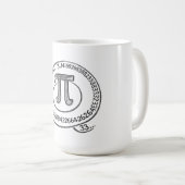 Mug Chalk Style Pi Symbol with Digits – Math Pi Day (Devant droit)