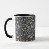 Mug Chalkboard Easter Bunny Doodle Pattern (Gauche)
