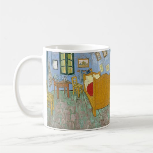 Mug Chambre de Van Gogh à Arles - Jaune et Bleu Classi (Gauche)