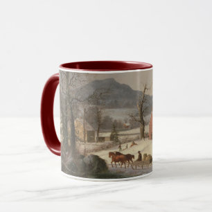 Mug Chambre rouge d'école (scène de pays) 1858