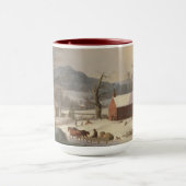 Mug Chambre rouge d'école (scène de pays) 1858 (Centre)