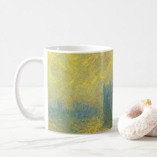 Mug Chambres du Parlement, Stormy Sky par Claude Monet (Avec donut)