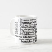 Mug Chameau amateur Radio Clouage de mot avec Calling (Devant gauche)