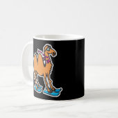 Mug chameau drôle sur des skis (Devant gauche)