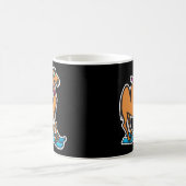 Mug chameau drôle sur des skis (Centre)