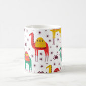 Mug Chameau plat, motif décorative. (Centre)