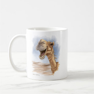 Mug Chameau souriant aquarelle cartoon