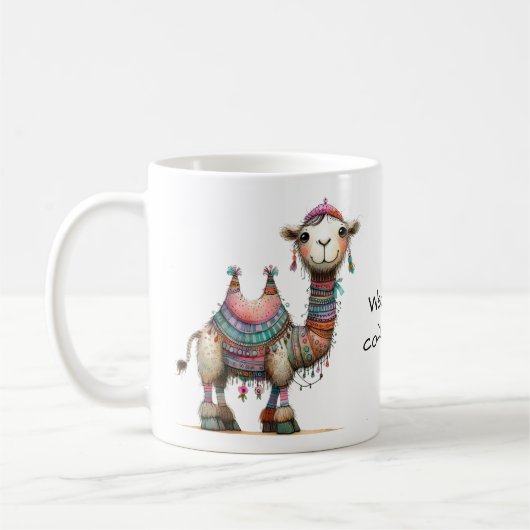Mug Chameau Whimsical Mercredi Jour de la Humpe (Gauche)