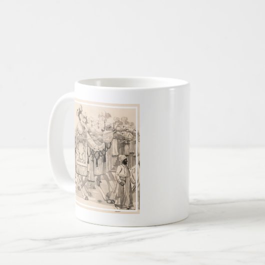 Mug Chameaux Marchant Habillés En Costume (Devant gauche)