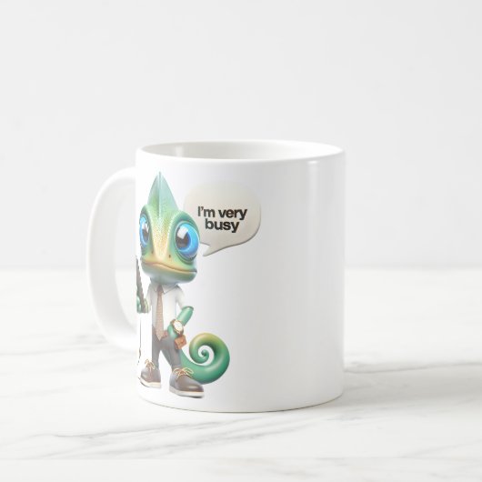 Mug Chameleon dans une Cravate (Devant gauche)
