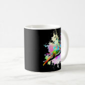 Mug Chameleon Lizard Arc-en-ciel Lunettes d'amour du c (Devant droit)