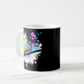 Mug Chameleon Lizard Arc-en-ciel Lunettes d'amour du c (Devant gauche)