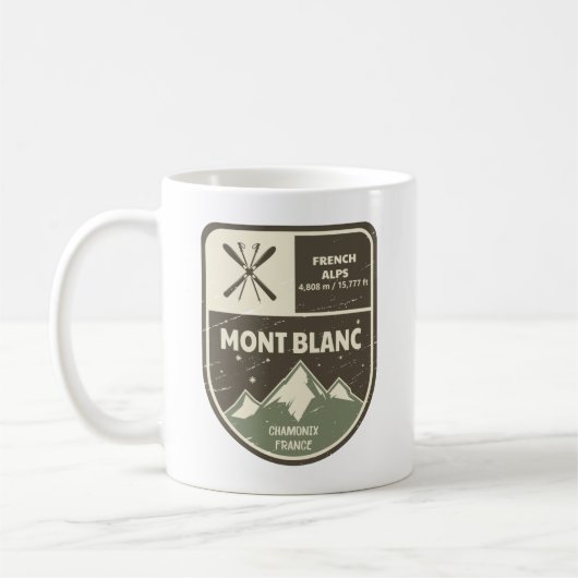 Mug Chamonix France Mont Blanc  (Gauche)