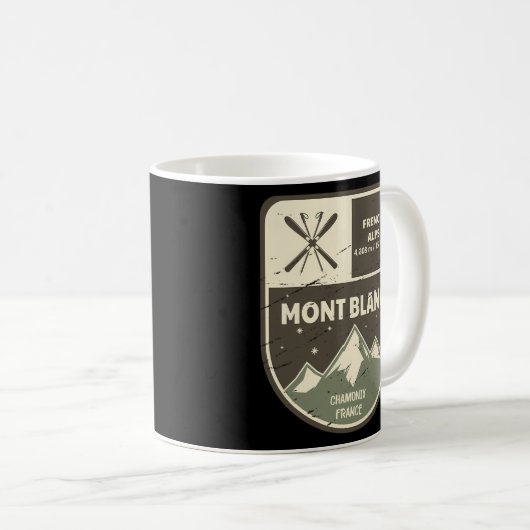 Mug Chamonix France Mont Blanc (Devant droit)