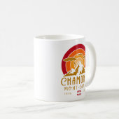 Mug Chamonix France Retro Sunset Ski Souvenirs 80s (Devant droit)