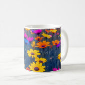 Mug Champ Coloré De Fleurs (Devant droit)