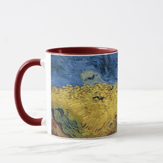 Mug Champ de blé avec corbeaux de Vincent van Gogh (18 (Gauche)