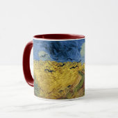 Mug Champ de blé avec corbeaux de Vincent van Gogh (18 (Devant gauche)