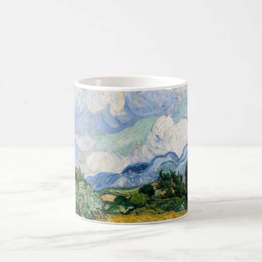 Mug Champ de blé avec cyprès (Centre)
