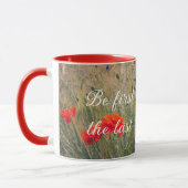 Mug Champ de blé avec des coquelicots et des fleurs de (Gauche)