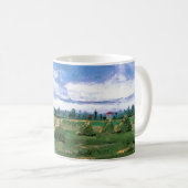 Mug Champ de blé avec meules de Vincent van Gogh (Devant droit)