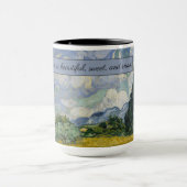 Mug Champ de blé de Vincent van Gogh avec Cyprès : (Centre)