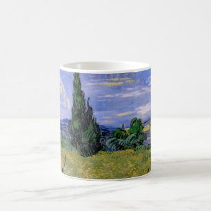 Mug Champ de blé vert avec cyprès par Vincent van Gogh