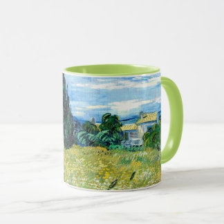 Mug Champ de blé vert avec Cypress - Vincent Van Gogh
