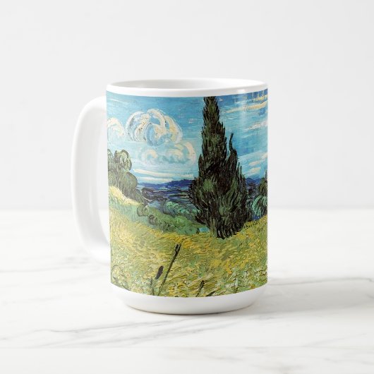 Mug Champ de blé vert Vincent van Gogh (Devant gauche)