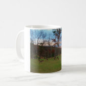 Mug Champ de cerf et un SunSet rose (Devant gauche)