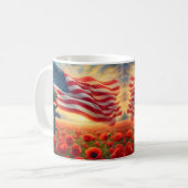 Mug Champ de coquelicots commémoratif (Devant gauche)