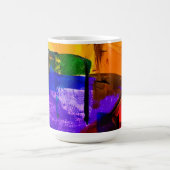 Mug Champ de couleur de la ville néon (Centre)