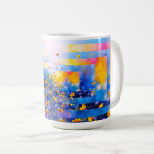 Mug Champ de fleurs moderne (Devant droit)