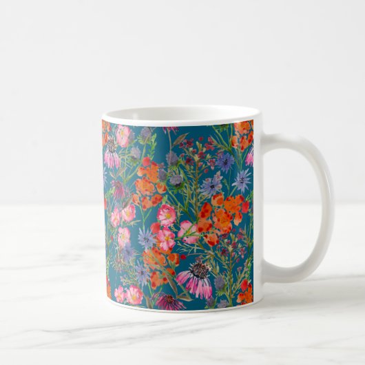 Mug Champ De Fleurs Motif sans couture (Droite)