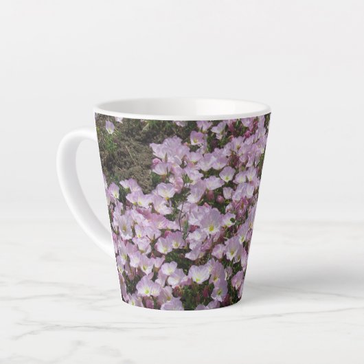 Mug - Champ de fleurs roses (Angle gauche)