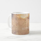Mug Champ de fleurs rustique campagne coucher de solei (Devant gauche)