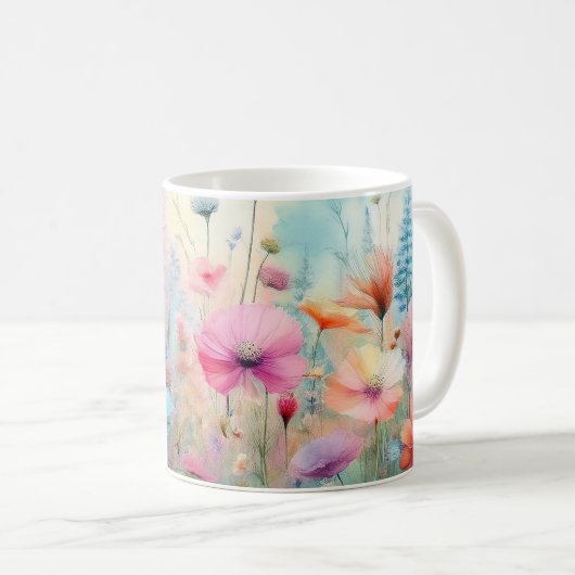 Mug Champ de fleurs sauvages (Devant droit)