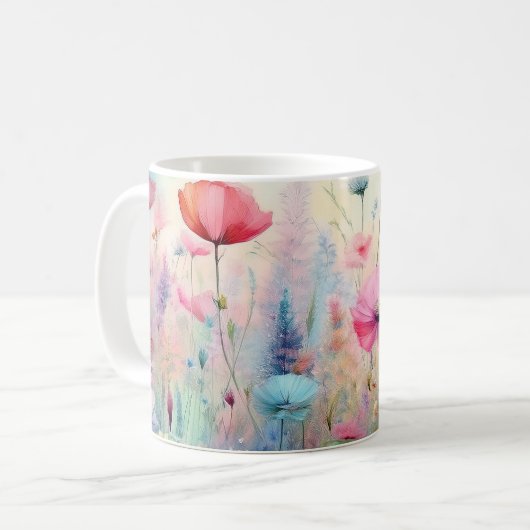 Mug Champ de fleurs sauvages (Devant gauche)