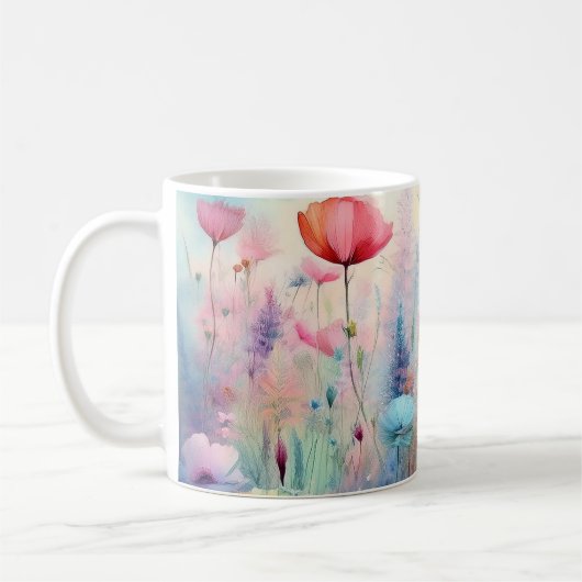 Mug Champ de fleurs sauvages (Gauche)