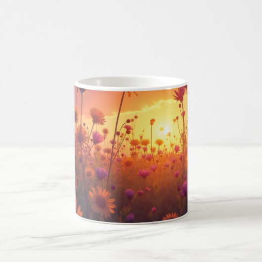 Mug Champ de fleurs sauvages brillantes (Centre)