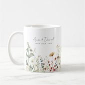 Mug Champ de fleurs sauvages d'été en cadeau de mariag (Gauche)