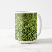 Mug Champ de fleurs vert (Devant droit)