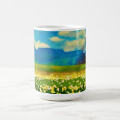 Mug Champ de jonquilles - peinture (Centre)
