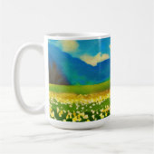 Mug Champ de jonquilles - peinture (Gauche)