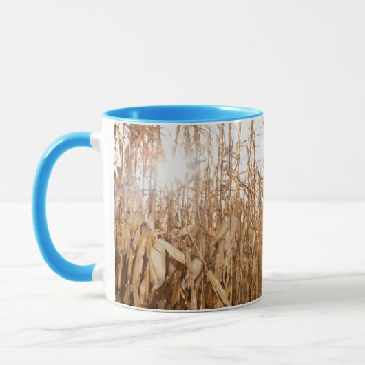 Mug Champ de maïs en partie moissonné (Gauche)