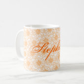 Mug Champ de marguerites Mug, Fleurs orange (Devant gauche)