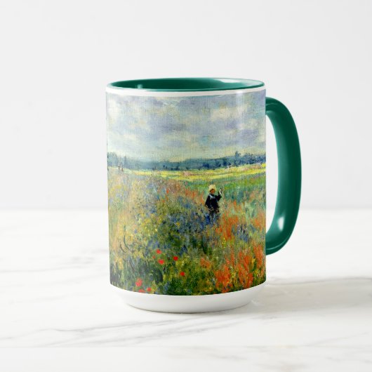 Mug Champ de pavot, Argenteuil - Beaux-arts de Claude  (Devant droit)